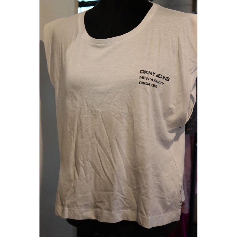 DKNY Jeans White shirt missing Tag New L